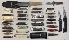 ESTATE POCKET KNIFE COLLECTION CASEXX BUCK SCHRADE PAL PARKER CAMILLUS 95% USA picture