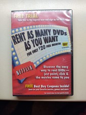 Vintage Advertising NETFLIX CD Free Trial Offer BestBuy Stores Mint Sealed picture