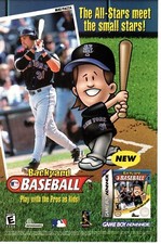 2002 MLB BACKYARD BASEBALL GBA Video Game PRINT AD ART - MIKE PIAZZA - NY METS picture