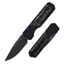 Kizer Militaw 315 Folding Pocket Knife M390 Blade Aluminum & FatCarbon Handle picture