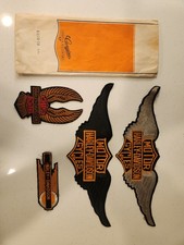 Vintage Harley-Davidson Motorcycle Patches Lot – Embroidered Biker Patches picture