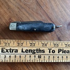 Vintage Camillus New York USA Electricians Folding Pocket Knife picture