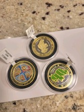 Irish Collector Coin Lot Of 3 New Sealed, Celtic Harp, Map Of Ireland, Blessing picture