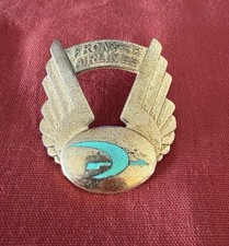 1963-1964 Frontier Airlines Pilot Hat Badge 3rd Issue Captain First Officer Cap picture