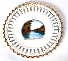 ST MARIES St Joe River ID IDAHO Antique Souvenir China TRINKET DISH PLATE picture