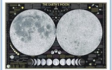 National Geographic The Earth’s Moon Poster, Moon Phases, 42.5 x 28.5 inches  picture