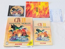 Civ II Fantastic Worlds Big Box PC Game Civilization 2 Expansion CIB MicroProse picture