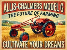 Allis Chalmers Model G Metal Sign 3 Sizes to Choose From H21 picture