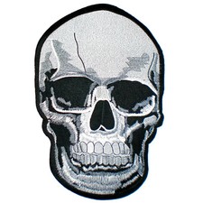LARGE Skull Skeleton Dead Rocker Vest Jacket Biker Back Patch Rider Motorcycle picture