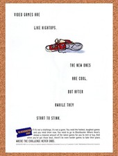 Blockbuster Video Original 1993 Vintage Ad - Video Game Promo picture