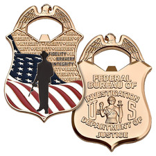 FBI FEDERAL BUREAU OF INVESTIGATION DOJ BADGE 3