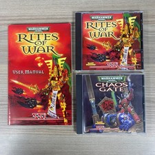 UNTESTED RITES OF WAR/CHAOS GATE WARHAMMER 40K PC CD-ROM VIDEO GAMES WORKSHOP picture