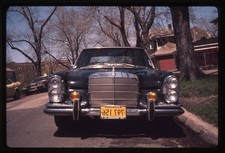 Sl41 Slide 1980âs Mercedes-Benz Luxury Car Street Scene Illinois 948a picture