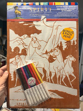 DreamWorks Spirit Stallion of the Cimarron Velvet Doodle Kit + Bonus 8 Pens picture