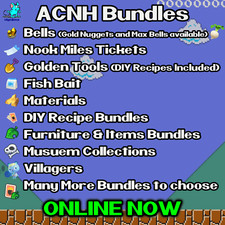 🌟 Bells Nook Miles Tickets Fish Bait Materials DIY Recipes Bundles ❇️ ONLINE ❇️ picture