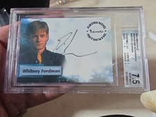 2002 Inkworks Smallville Season 1 Eric Johnson Whitney Fordman #A3 Auto BGS 7.5 picture