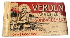 1916 WWI Verdun After The Bombardment #20 Marque LL Collotype Postcards Booklet picture