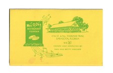 Vintage Mel-O-Dee Restaurant Fountain Sarasota FL Card Prayer Meal Thanksgiving picture