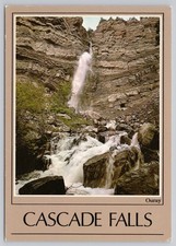 Cascade Fall, Ouray, Colorado CO 1988 continental chrome Postcard picture