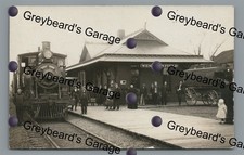 RPPC Railroad Train Station Depot WEST WINFIELD NY New York Real Photo Postcard picture