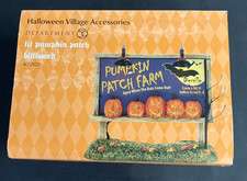 DEPT 56 Lit Pumpkin Patch Farm Billboard 4057629 Open When The Bats Come Out New picture