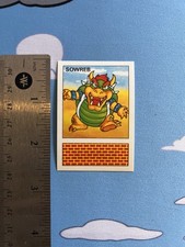 Nintendo Super Mario Sticker Card 30 Bowser 1989 Diamond Publishing Italy picture