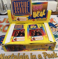 (1) Sealed Pack 1993 MERLIN STICKERS BAYSIDE SCHOOL SAVED BY THE BELL picture