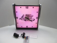 Lyman Boats LED light up Advertising wall clock Brand New picture