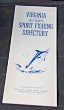 Scarce 1960's Virginia Saltwater Sport Fishing Directory Brochure picture