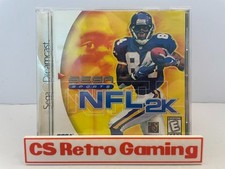 NFL 2K (Sega Dreamcast, 2000) Complete w/Manual Test Refurb picture