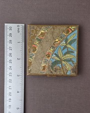 Rare Richard Gaige Designed Volupté Compact W/ Palm Trees 1940's picture