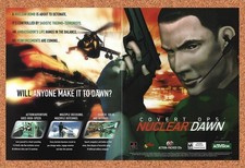 2000 Covert Ops Nuclear Dawn PS1 Original Advertisement / Retro Promo v1 picture
