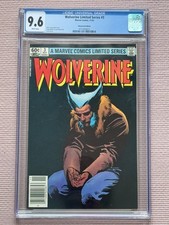 1982 WOLVERINE #3 CGC 9.6 NEWSSTAND W/P FRANK MILLER ART CHRIS CLAREMONT STORY picture