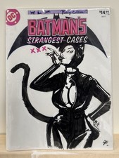 Original Comic Art Cover Cat woman picture