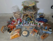 HUGE Thomas the Train Wooden-Up & Around Sodor Adventure Tower-Trains-Tracks LOT picture