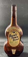 Vtg 1941 Bard’s Town Bond Bourbon Fiddle Bottle 107353-MINT Labels & V Rare Cap picture