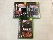 Xbox Original Tom Clancy's Rainbow Six Lockdown, Black Arrow All 3 Games Tested picture