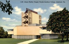 Annie Pfeiffer Chapel, Florida Southern College, Lakeland, 1941 Postcard picture