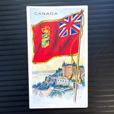 Recruit Little Cigars Tobacco Card Flags of All Nations Series Canada Flag picture