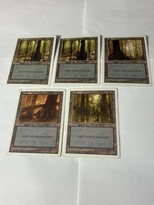 MTG 1997 Magic The Gathering Vintage 5th Edition Swamp’s Lot Of 5 LP/MP M86 picture