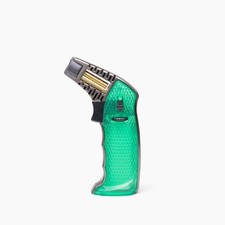 1x Special Blue Torch Full Metal Emerald Green Butane Lighter Refillable New 1ct picture