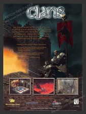 1999 Clans Video Game Print Advertisement picture