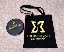 RuneScape Dragonwilds Frisbee Disc with RuneScape Company Black Tote Bag picture