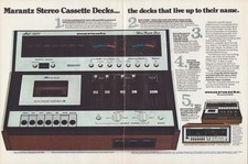 Vintage 1976 Marantz Model 5420 Stereo Cassette Deck 2-Page Print Ad picture