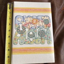 Vintage 1970s C.R. Gibson Photo Album Retro Flower Power Blank Pages USA picture