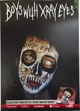 Boys with X Ray Eyes Hand Signed presentation size A4 on glossy print by Band picture