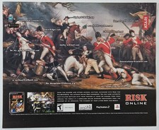 Risk Online Global Domination PlayStation 2 PS2 Vintage Print Ad Atari 2003 picture