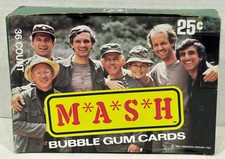 1982 Mash TV Show Vintage Bubble Gum Trading Card Box 36 Packs Donruss picture