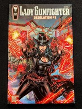 Lady Gunfighter Desolation Premiere Kickstarter Edition Coffin ⚰️ Comics picture