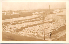 American Thread Co. Birch Mill & Log Yard Milo Maine 1920s RPPC Postcard Photo picture